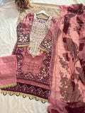 Cotton Embroidery 3pc suit