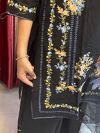 Cambric cotton Ready to wear 3pcs suit